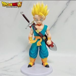 New Super sayian kid trunks action figure toy statue 7inch hand size dragon ball